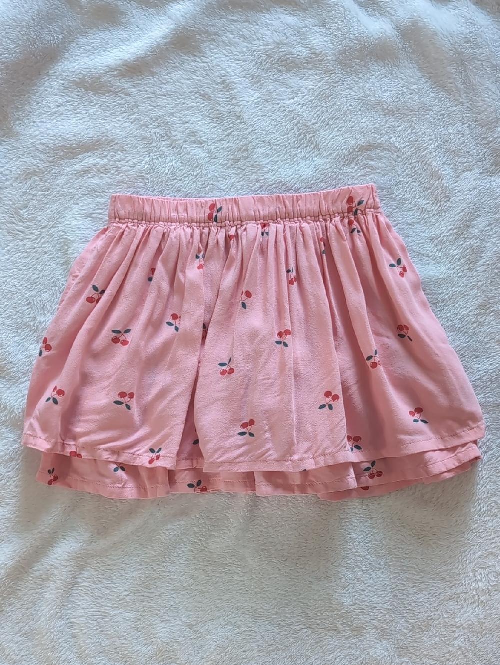 Old Navy Pink Cherry Ruffle Hem Skirt